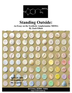 Standing Outside: An Essay on the Synthetic Amphetamine MDMA By Zach Elliott April 19, 2004 AP English 12
