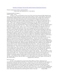 Southern Campaign American Revolution Pension Statements & Rosters Pension Application of Peter Anderson R199 Transcribed and annotated by C. Leon Harris Commonwealth of Virginia } W ood County to wit }