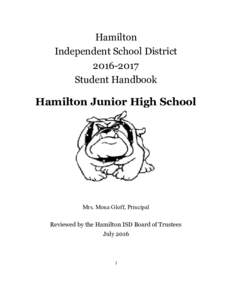     Hamilton  Independent School District  2016­2017 