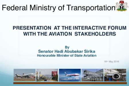 Presentation on Aviation Sector to Stakeholders-PDF