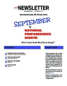 NEWSLETTER  The SEPTEMBER 2012