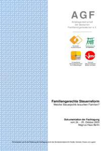 AGF Arbeitsgemeinschaft der deutschen Familienorganisationen e.V.  Deutscher