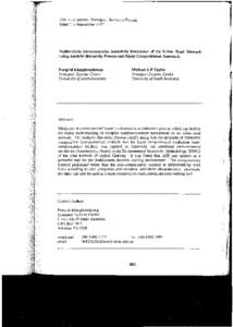 21st ,\ustIalasian I,anspmt Research forum Adelaide, September 1997 Multicriteria Environmental Sensitivity Evaluation of the Ur ban Road Networ k Using Analytic Hierarchy Process and Fuzzy Compositional Approach