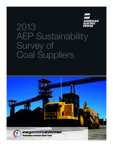 American Electric Power[removed]Corporate Accountability Report 2013 AEP Sustainability