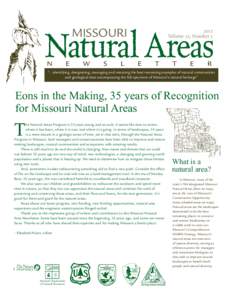 Missouri  Natural Areas N  e