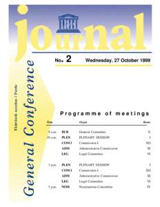 No  .2 Wednesday, 27 October 1999