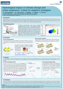 Hydrological impact of climate change and urban expansion: a base for adaption strategies Th. Vansteenkiste 1,2,