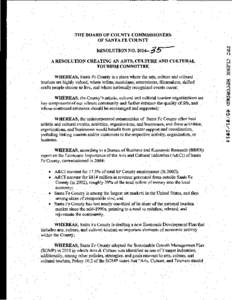 THE BOARD OF COUNTY COMMISSIONERS OF SANTA FE COUNTY RESOLUTION NO. 2014·- g6