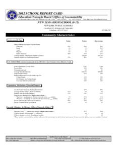 2012 SCHOOL REPORT CARD Education Oversight Board / Office of Accountability 655 Research Parkway, Suite 301, Oklahoma City, OK, [removed]9470