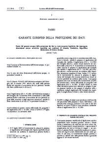 Parere del garante europeo della protezione dei dati su varie proposte legislative che impongono determinate misure restrittive specifiche nei confronti di Somalia, Zimbabwe, Repubblica democratica di Corea e Guinea