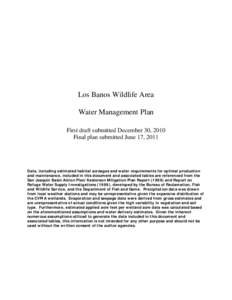 Plan Format for Refuge Water Management Plans[removed]