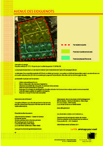 AVENUE DES EIDGUENOTS  Plan localisé de quartier Partie Nord nouvellement urbanisée