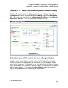 Evergreen / Web search engine / Cataloging / Internet search engines / Windows Vista / Software / Computing / Information science