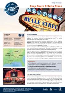 Trip Dossier  Deep South & Delta Blues Tour At a glance: