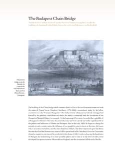 The Budapest Chain Bridge Amelie Lanier, author of a book on the Viennese banker, Georg Sina, recalls the building of a landmark which links Sina to his arch-rival Salomon von Rothschild