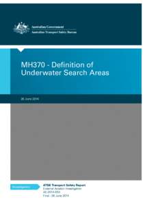 MH370 - Definition of Insert document Underwater Search title Areas