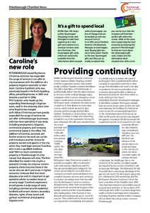 Peterborough Chamber News  It’s a gift to spend local Caroline’s new role