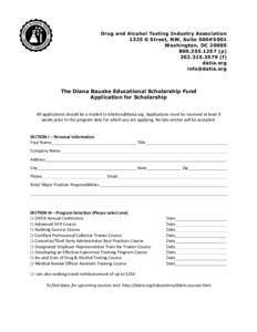 Drug and Alcohol Testing Industry Association 1325 G Street, NW, Suite 500#5001 Washington, DC1257 (pf) datia.org