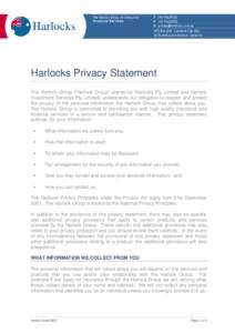 The Harlock Group of Companies Financial Services