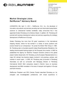 Microsoft Word - Flensborg Joins RR Advisory Board v6