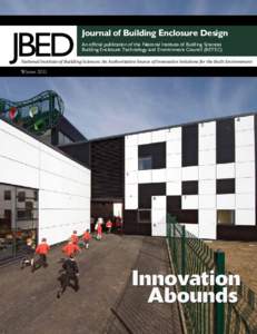 JBeD  Journal of Building Enclosure Design An official publication of the National Institute of Building Sciences Building Enclosure Technology and Environment Council (BETEC)