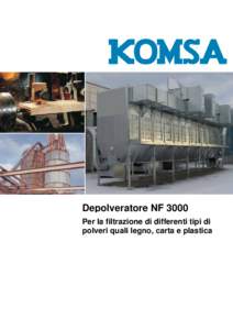 Depolveratore NF 3000 Per la filtrazione di differenti tipi di polveri quali legno, carta e plastica NF3000