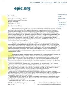Microsoft Word - EPIC-Verizon-FISA-Letter v.95 MSR.docx