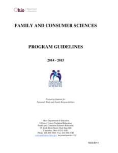 FAMILY AND CONSUMER SCIENCES  PROGRAM GUIDELINES[removed]Preparing Students for