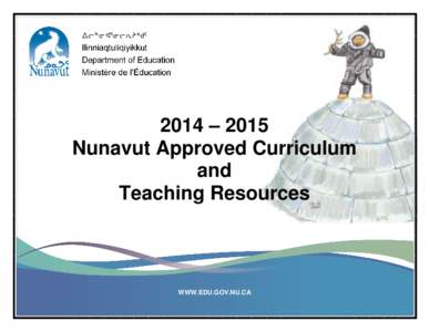 Nunavut Approved Teaching Resources
