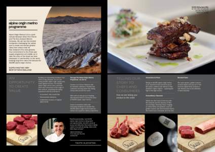 SILERE Sticky Spare Ribs BY MICHAEL COUGHLIN Executive Chef, Pier 24 Restaurant, Dunedin  Alpine Origin Merino Ltd is a joint