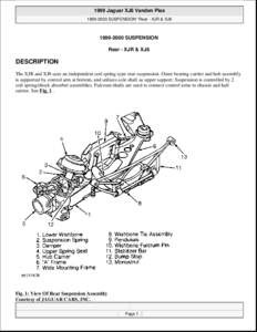 1999 Jaguar XJ8 Vanden Plas[removed]SUSPENSION' 'Rear - XJR & XJ8[removed]SUSPENSION Rear - XJR & XJ8