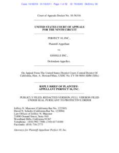 Computer law / United States / Computing / Perfect 10 /  Inc. v. Google Inc. / Perfect 10 /  Inc. v. Amazon.com /  Inc. / Digital Millennium Copyright Act / Perfect 10 / Google / Online Copyright Infringement Liability Limitation Act / Law / Case law / 105th United States Congress