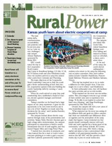 A newsletter for and about Kansas Electric Cooperatives  RuralPower VOL . L XIV, NO. 8  INSIDE