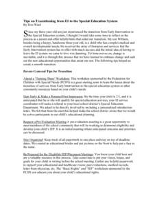 Early childhood intervention / Special education / Individualized Education Program / Individuals with Disabilities Education Act / Education / Disability / Child development