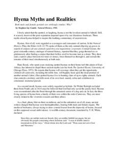 Microsoft Word - Hyena Myths and Realities - Gould 1981.doc