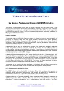 FACTSHEET EUBAM Libya EN 0513