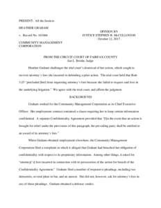 PRESENT: All the Justices HEATHER GRAHAM v. Record NoOPINION BY JUSTICE STEPHEN R. McCULLOUGH