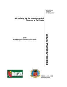 CALIFORNIA ENERGY COMMISSION Draft Roadmap Discussion Document