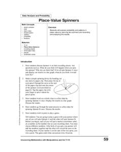 L1_DataAnalysis_Prob.fm Page 59 Tuesday, August 5, 2003 3:43 PM  Data Analysis and Probability Place-Value Spinners Math Concepts