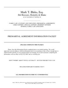 Mark T. Blake, Esq. Del Beccaro, Hornsby & Blake — An Association of Attorneys