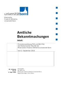 Amtliche Bekanntmachungen, 44. Jahrgang, Nr. 27 vom