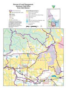 Shoshone Field Office land status map