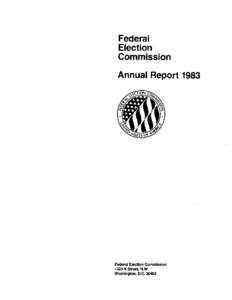 Federal Election Commission Annua1Report1983  Federal Election Commission