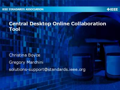 Central Desktop Online Collaboration Tool Christina Boyce  Gregory Marchini