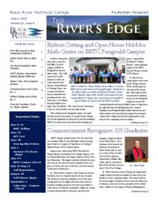 Black River Technical College  Pocahontas ▪ Paragould June 2, 2014 Volume 12, Issue 6