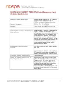 Microsoft Word - incident_report_form NT EPA