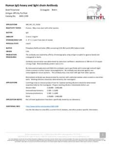 Human IgG-heavy and light chain Antibody Goat Polyclonal Conjugate  Biotin