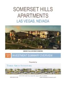 SOMERSET HILLS APARTMENTS LAS VEGAS, NEVADA SOMERSET HILLS APARTMENTS RENDERING