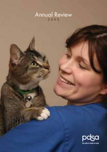 Annual Review 2005 © foggyphotos.co.uk  Veterinary Nurse Viki Savage and Veterinary Surgeon Torben Nielsen with Mini