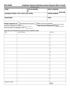Microsoft Word - Employee Reimbursement Form(NON-TRAVEL) andrea revision.docx